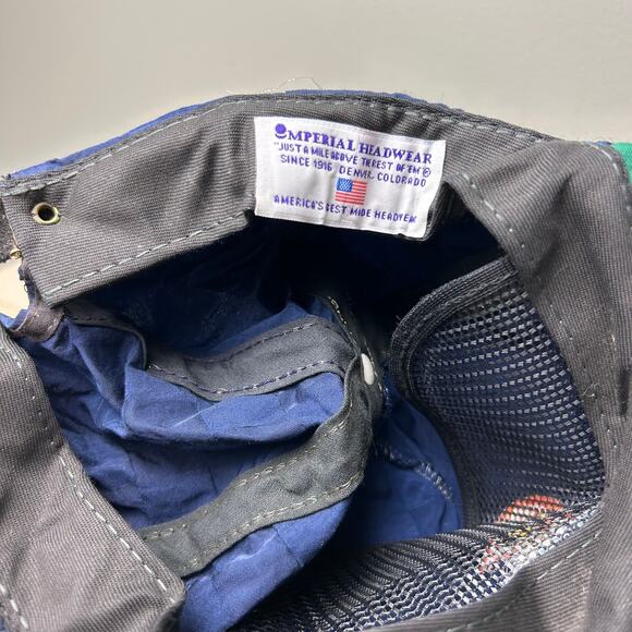 Vintage Pelican's Nest Golf Hat Imperial Headwear Nylon Rope Cap Snapback Blue - Picture 8 of 8